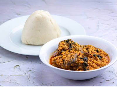 Pounded Yam & Egusi Soup