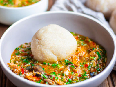 Fufu & Okra Soup