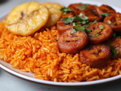 Jollof Rice & Plantain